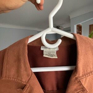 ✨ 3/$20 Terra Nova Suede-Look Jacket in Rust